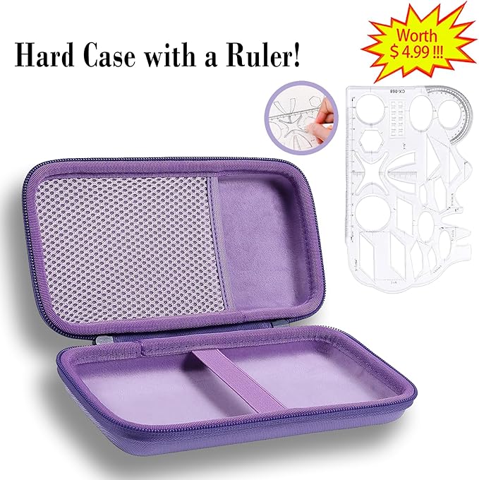 co2CREA Carrying Case for Texas Instruments TI-84 Plus CE Python Enhanced/TI-84/TI-Nspire CX II CAS/TI-Nspire CX II/TI-83 Plus/TI-89 Titanium/TI-85/TI-86 Color Graphing Calculator, Iris Purple Case