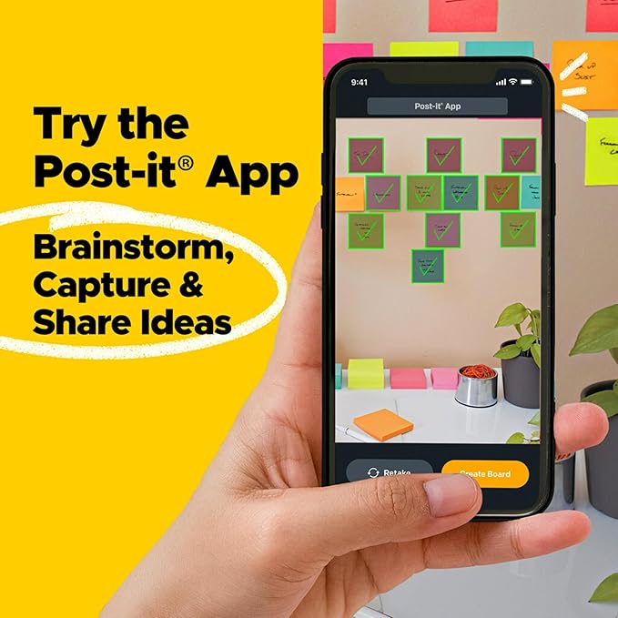 Post-it Super Sticky Notes, 24 Sticky Note Pads, 3 x 3 in., School Supplies, Office Products, 2X The Sticking Power, Supernova Neons Collection