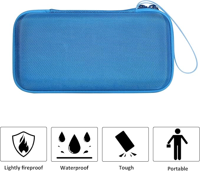 co2CREA Carrying Case for Texas Instruments TI-84 Plus CE Python Enhanced/TI-84/TI-Nspire CX II CAS/TI-Nspire CX II/TI-83 Plus/TI-89 Titanium/TI-85/TI-86 Color Graphing Calculator, Blue Case