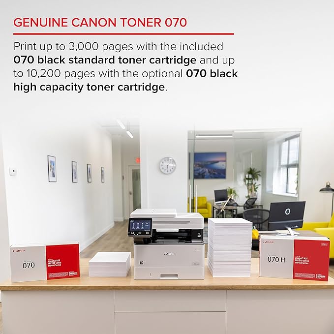 Canon imageCLASS MF465dw - Monochrome, Duplex Wireless Laser Printer, All-in-One with Scanner, Copier, Fax, Home or Office, Auto Document Feeder, Mobile Ready, 3 Year Limited Warranty, 42 PPM, White