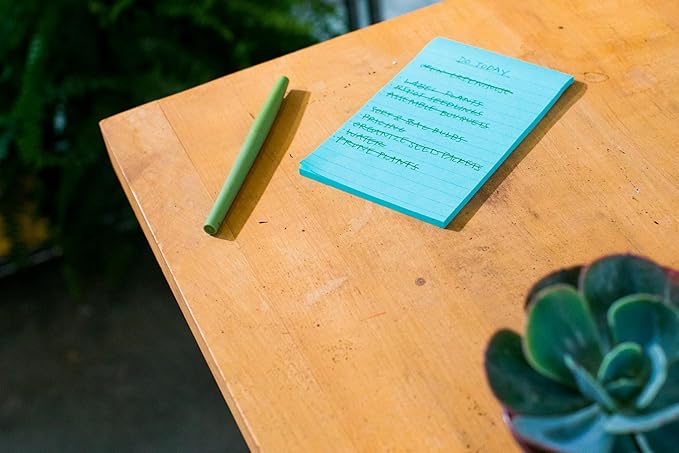 Post-it Notes, 4x6 in, 5 Pads, America's #1 Favorite Sticky Notes, Beachside Café Collection, Pastel Colors, Recyclable (660-5PK-AST) (Pack of 12)