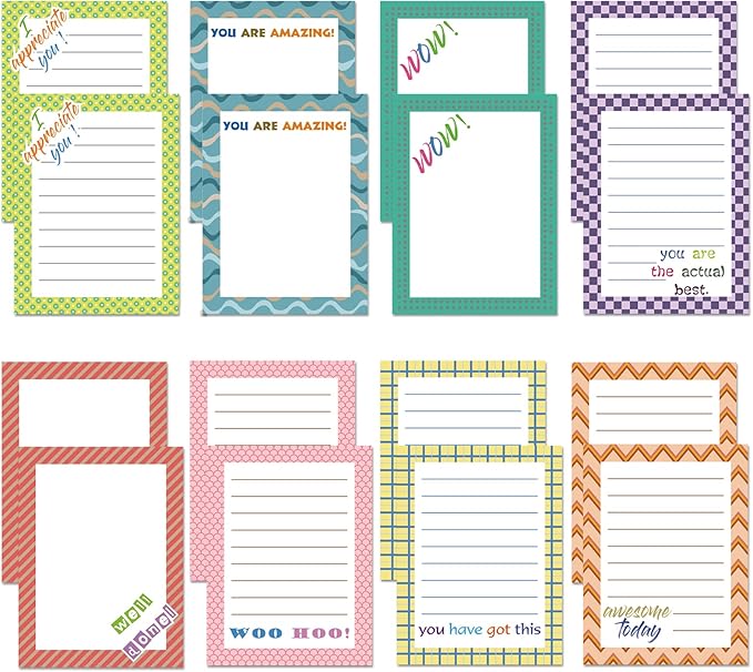 Inspirational Sticky Notes 480 Sheets Motivational Notepads,Appreciation Sticky Note Assortment, Funny Memo Pads Adhesive Memo Pad for Reminder Studying Travel Office Supplies 3 x 4 Inch