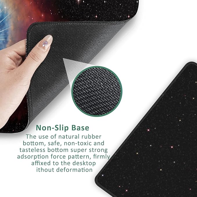 Large Mouse Pad Eye of God in Nebula Helix Extended Gaming Mouse Pad Non-Slip Desk Mat with Stitched Edge Laptop Computer Keyboard Mousepad for Office Home 35.4" x 15.7"