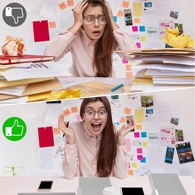 100 Packs Colored File Folders,Grey File Folders,Two Tone Color File Folder 8.5 x 11 Inch,1/3 Cut Tabs Letter Size,Manila File Folders for Office,School and Home,Organization