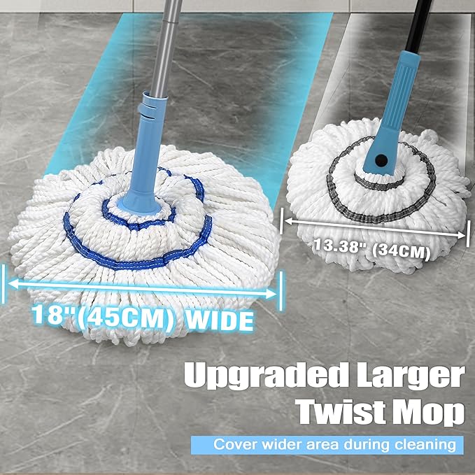 NEWE Self Wringing Twist Mop for Floor Cleaning (Mop Head)