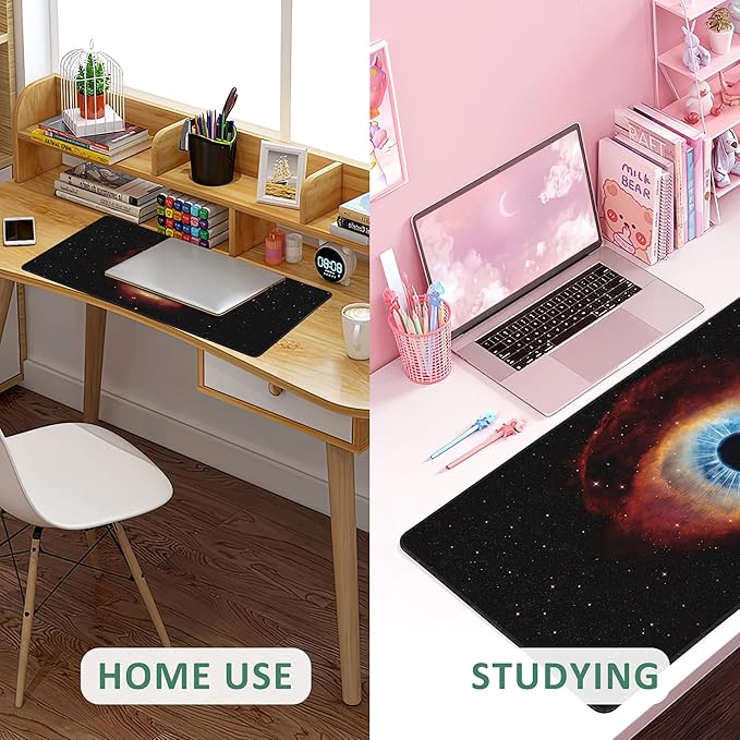 Large Mouse Pad Eye of God in Nebula Helix Extended Gaming Mouse Pad Non-Slip Desk Mat with Stitched Edge Laptop Computer Keyboard Mousepad for Office Home 35.4" x 15.7"