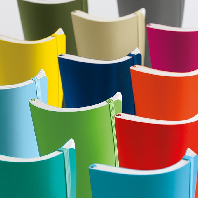 LEUCHTTURM1917 - Notebook Softcover Paperback B6+ - 123 Numbered Pages for Writing and Journaling (Ruled, Ice Blue)