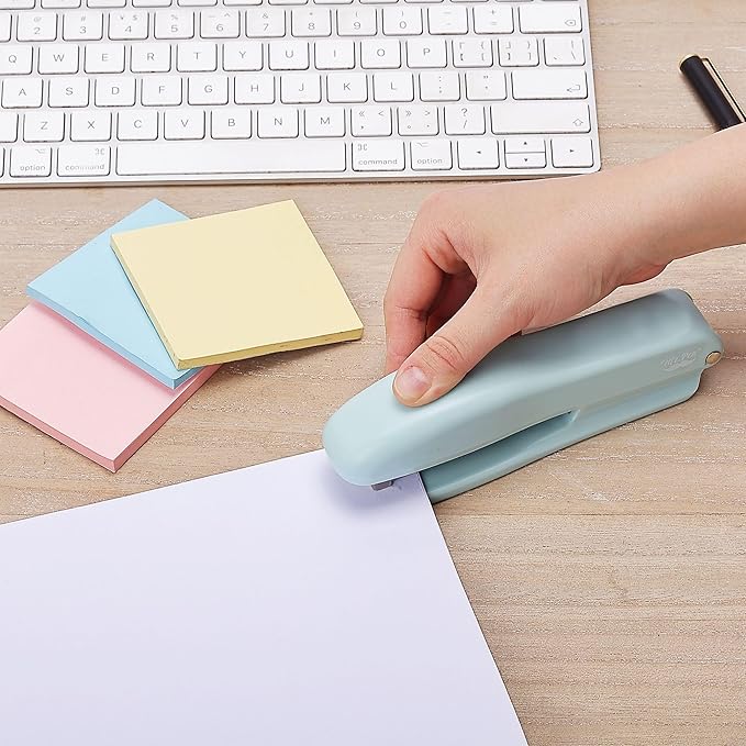 Mr. Pen- Staplers for Desk, 2 Pack with 200 Staples, 20 Sheet Capacity, Green, Office Stapler, Desk Stapler, Stapler with Staples, Stapler Set