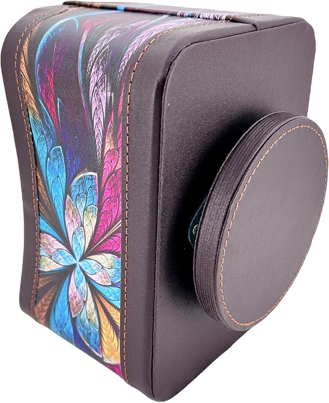 PU Leather Remote Control Holder,360 Degree Spinning Desk TV Remote Caddy,Desk Organizers and Accessories,for Controller,Media,Mail,Calculator,Mobile Phone,Pen Storage Holder(Pansy)