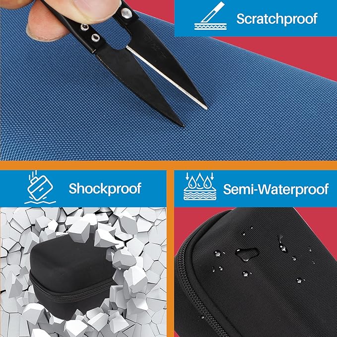 Storage Case Compatible with DYMO LetraTag 100H / 100H Plus Handheld Label Maker (Blue Case)