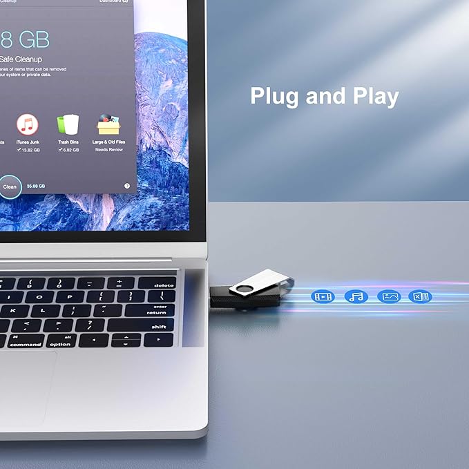 TOPESEL USB Storage Flash Drive,100PCS 8GB Bulk USB 2.0 Flash Drive Bulk Pack, Flash Drives Memory Stick, USB Drive Thumb Drives Flash Memory Stick Swivel (8G, 100 Pack, Black)