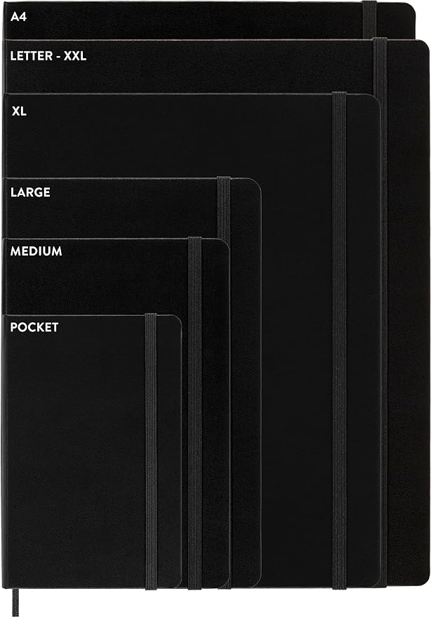 Moleskine Classic Notebook, Hard Cover, Large (5" x 8.25") Ruled/Lined, Sapphire Blue, 240 Pages