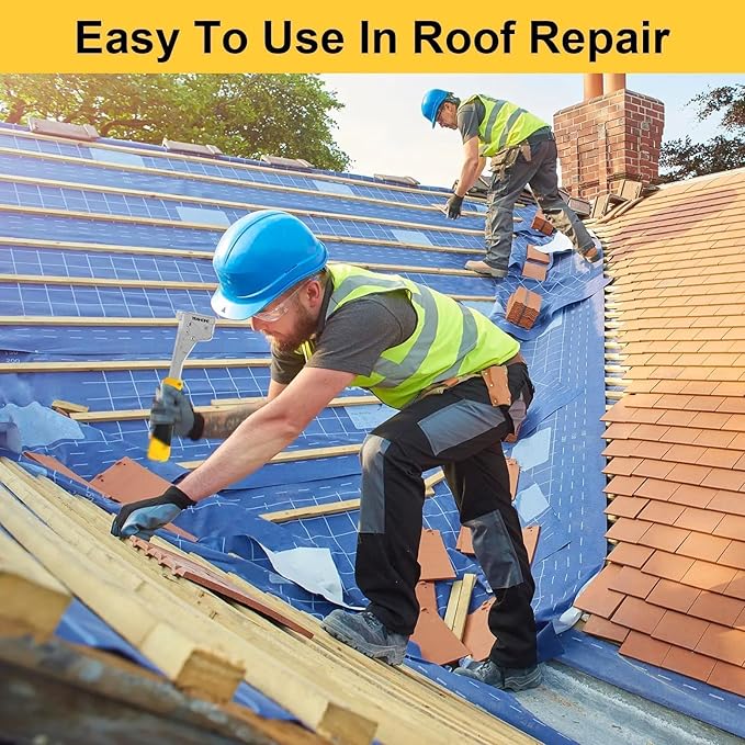 YEAHOME Heavy Duty Hammer Tacker with 6000 T50 Staples of 1/2, 3/8 inches, Steel Construction Manual Hammer Stapler with Anti-jam Magazine for Construction, Roofing, House Wrap, Insulation,Floor