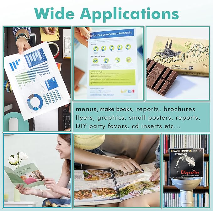 Koala Thin Double Sided Semi-Gloss Photo Paper 8.5X11 Inch 40 Sheets 32LB for Inkjet and Laser Printer for Menu Flyer Print