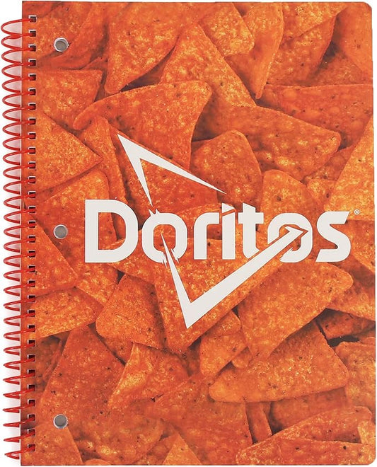 Doritos Cute One Subject Spiral Notebook College Ruled, 3 Ring Single Subject Spiral for School Fun Cute Notebooks