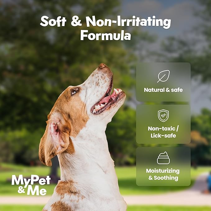 MyPet&Me - Paw and Nose Balm for Dogs & Cats - 6g | Lick-Safe Dog Balm for Paws and Nose | Moisturizing & Soothing Pet Paw Balm for Dry, Cracked Pads | Gentle & Natural Dog Foot Balm