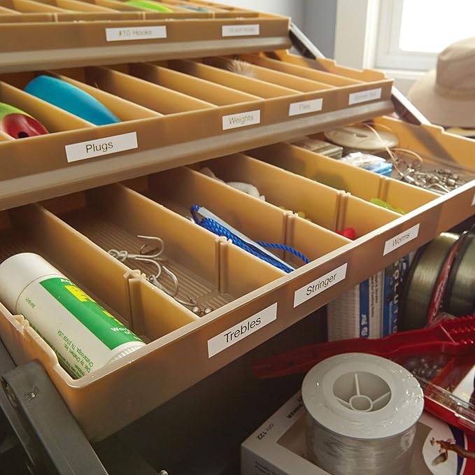 DYMO D1 Labels 1/2-Inch x 23-Foot Roll Black Print on White Self-Adhesive For LabelManager Label Makers