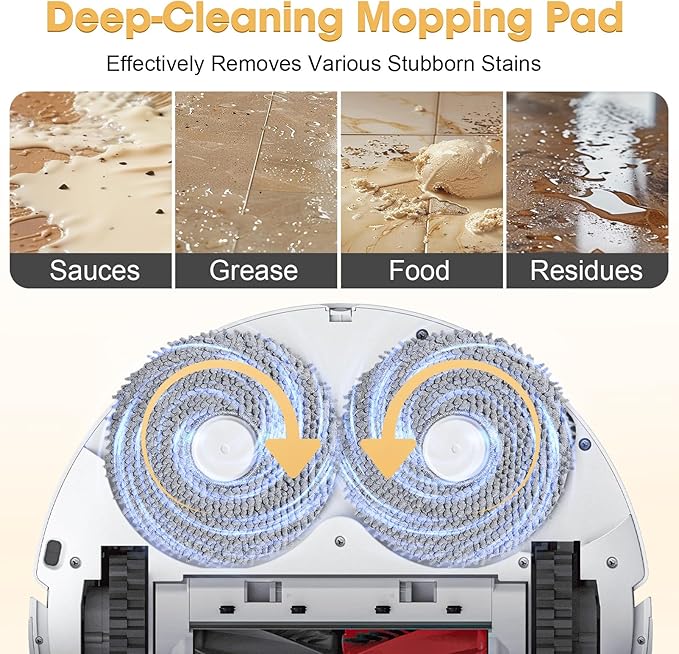 DrRobor 25PCS Qrevo S5V Replacement Accessories Kit Compatible with Roborock Qrevo Curv/Curv S5X/Qrevo Edge/Edge S5A Includes Dual Main Brush, HEPA Filters, Mop Pads, Side Brushes, Dust Bag and Tools