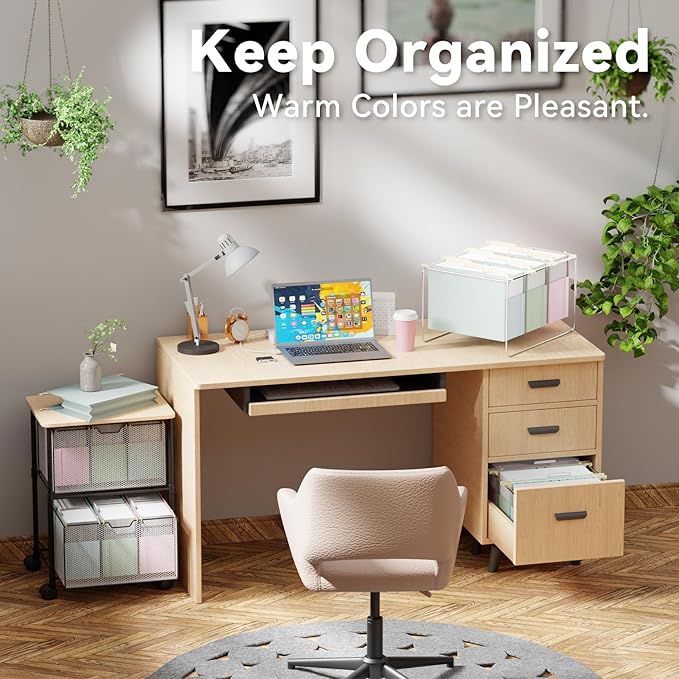 Ansook Plastic Hanging File Folders Letter Size,4" Extra Capacity File Folder with Tabs,6 Pack File Cabinet Folders for Documents,Heavy Duty Morandi Colored File Folders for Home and Office Bulk File