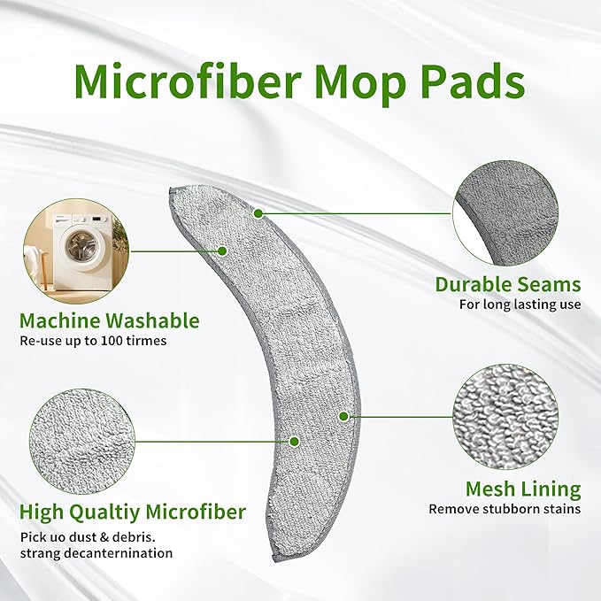 2 Set of Roller Brush & 10 Filters & 4 Mop Pads & 10 Side Brushes Replacement Parts Accessories Compatible with iRobot Roomba Combo J7+, Combo J9+,Combo 10 MAX Robot Vacuum Cleaner