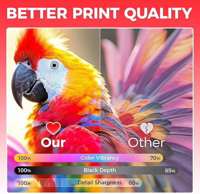 034 CRG034 Toner Cartridge Set 4-Pack High Yield Replacement for Canon 034 CRG-034 9454B001 9453B001 9452B001 9451B001 Toner Cartridge Compatible with Canon Color imageCLASS MF810Cdn MF820Cdn Printer