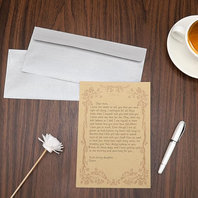 100 Pack Metallic Silver Envelopes #10 Business Envelopes 4-1/8 x 9-1/2 Self adhesive Mailing Envelopes for Office, Business Letterhead, Invoices, Personal Mailing, Letters, Unique Invitations