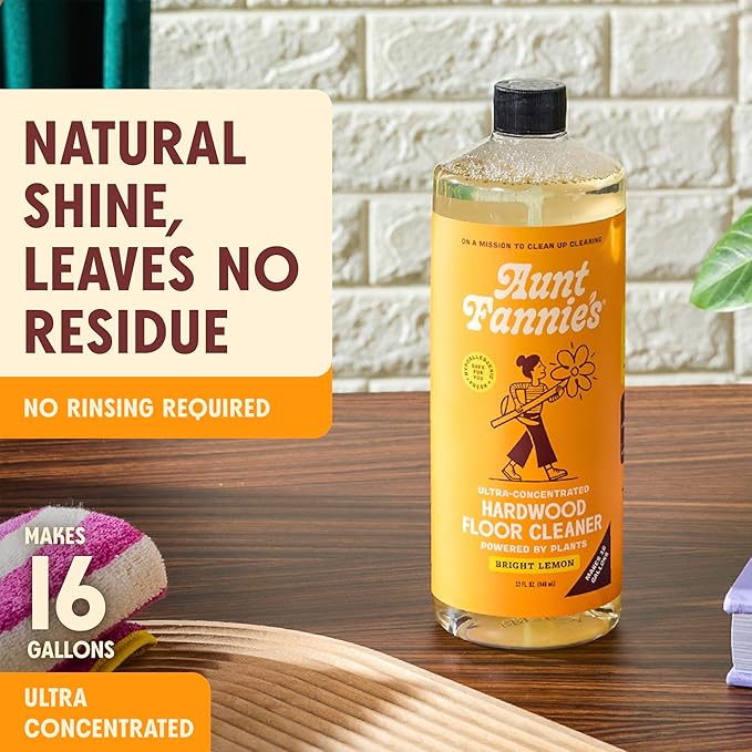Aunt Fannie's Bundle: Floor Cleaner Vinegar Wash (Lavender) + Hardwood Floor Cleaner (Lemon)