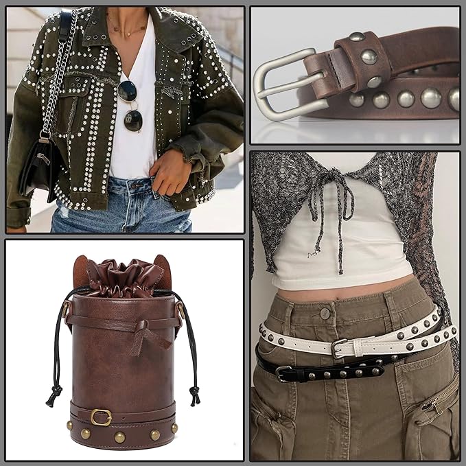 YORANYO 150 Sets 12x6mm Round Dome Leather Rivets Studs for Clothing Purse Feet for Handbags Studs and Spikes with Hole Punch and Mushroom Rivets Setter for Shoes Bags Belts Dog Collars Leather Craft