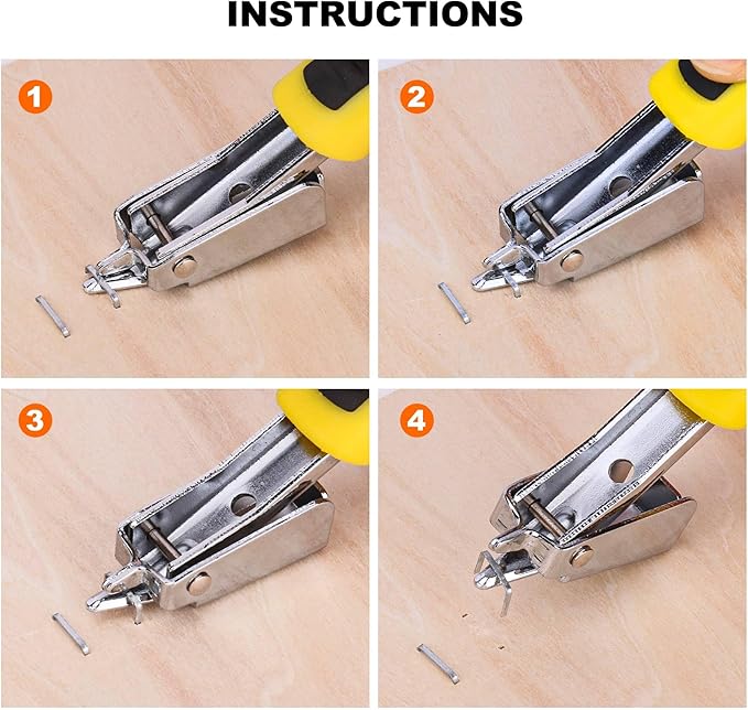 HAUTMEC 9600 Pcs Heavy-Duty Staples with Staple Puller Tool – 3 Types (D-Type 5000, U-Type 1600, T-Type 3000) for Upholstery, Carpentry, Repair & Packing, with Convenient Storage Box – HT0456