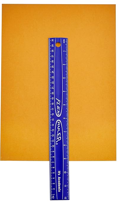 It's Academic Flexi Rulers, 12-inch Flexible Non-Breakable Ruler, 12-Pack, Blue