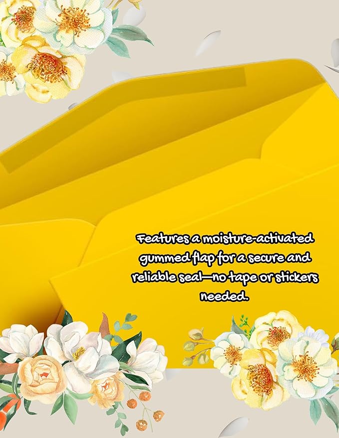 #10 Envelopes Gummed Self-Adhesive Closure - 100 Envelopes