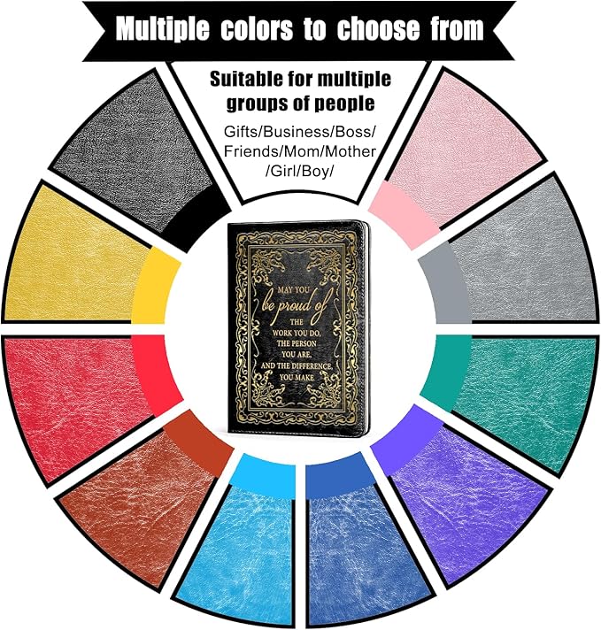 LBWCER A5 Black Journal,Notebooks for Work,May you be proud of the work you do, Journal for Men,Social Worker Notebook Gift Thank You Gift Travel Journal (May black)