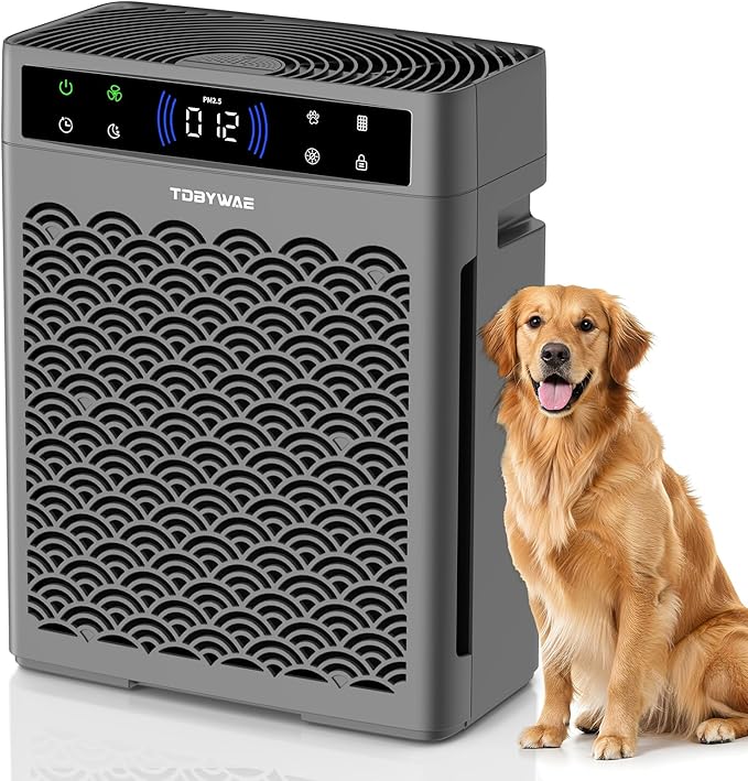 Air Purifiers for Home Large Room Up to 2200 Ft², HEPA Air Purifier for Home with Washable Pre-Filter, Fragrance, Air Cleaner for Pet Hair in Bedroom, Dorm Room, Office