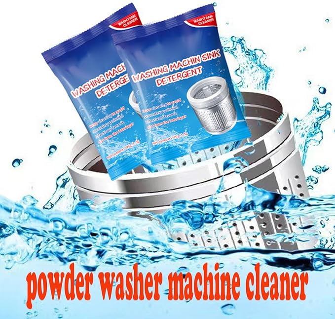 ATHNO Powerful Stain Remover Washer Tank Cleaner,Powder Washing Machine Cleaner,Top Load and Front Load Washers,Descaler for Drum,Tub & All Internal Parts (8PCS)