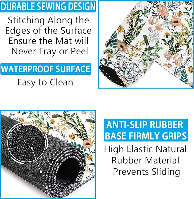 LATEEFAH Desk Mat, Mouse Pad with Wrist Rest, 4-in-1 Large Mouse Pads for Desk, Ergonomic Mouse Pad and Keyboard Wrist Rest Gaming Keyboard Mat for Office, Home