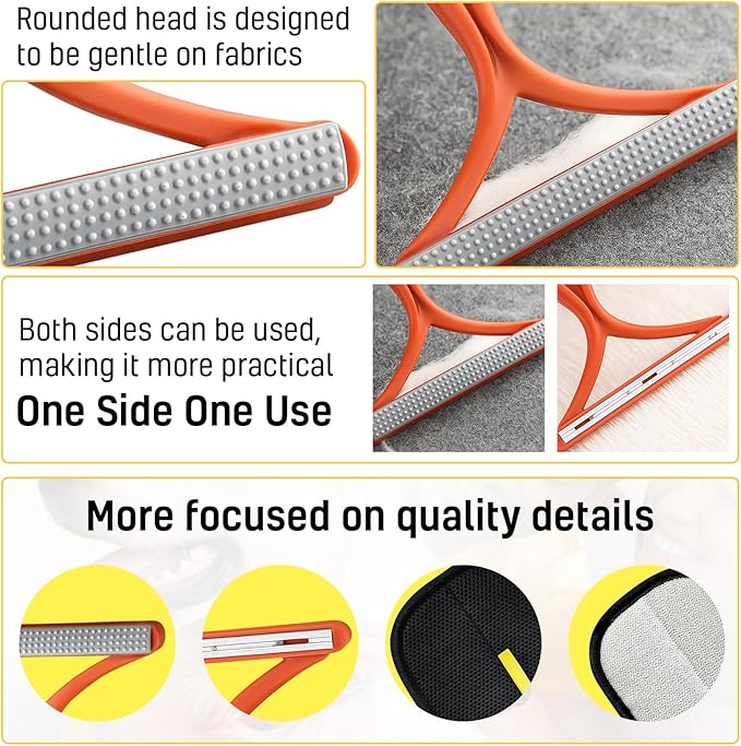 NEXIBY Pet Hair & Fur Remover Glove and Scraper Set – Electrostatic Dog & Cat Hair Cleaner for Sofa, Car Seats, Carpets and Clothes – Reusable, No Adhesive