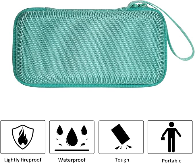 co2CREA Carrying Case for Texas Instruments TI-84 Plus CE Python Enhanced/TI-84/TI-Nspire CX II CAS/TI-Nspire CX II/TI-83 Plus/TI-89 Titanium/TI-85/TI-86 Color Graphing Calculator, Mint Case