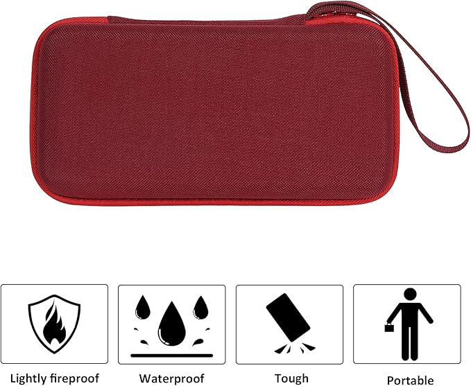 co2CREA Carrying Case for Texas Instruments TI-84 Plus CE Python Enhanced/TI-84/TI-Nspire CX II CAS/TI-Nspire CX II/TI-83 Plus/TI-89 Titanium/TI-85/TI-86 Color Graphing Calculator, Radical Red Case