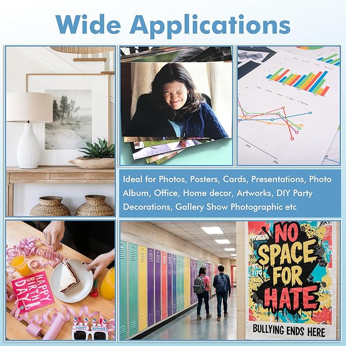 Koala Semi-Gloss Photo Paper 11X17 Inches 100 Sheets for Inkjet and Laser Printers Use DYE INK 48LB 180gsm Professional Paper