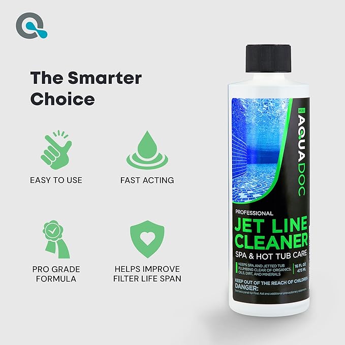 MAV AquaDoc Spa Jet Cleaner - Jet Line Cleaner for Hot Tubs & Jetted Tubs - Fast Acting Spa Flush (1 Pint)