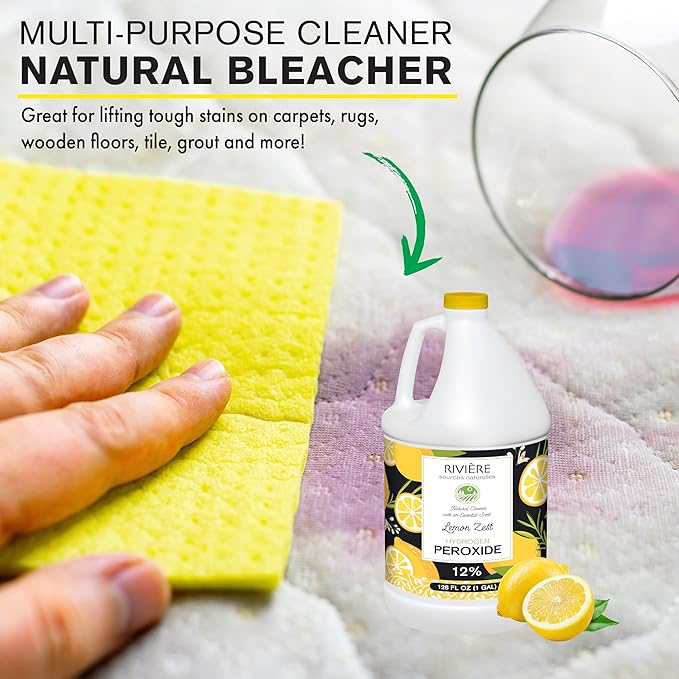Rivière 12% Scented Hydrogen Peroxide, Gallon, Lemon