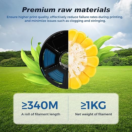 FLASHFORGE Rapid PLA Filament 1.75mm Pearl Gentian Blue, 500mm/s High Speed Printing, 3D Printer Filament 1kg Spool, Dimensional Accuracy +/- 0.02mm, Enjoy Exceptional Print Quality