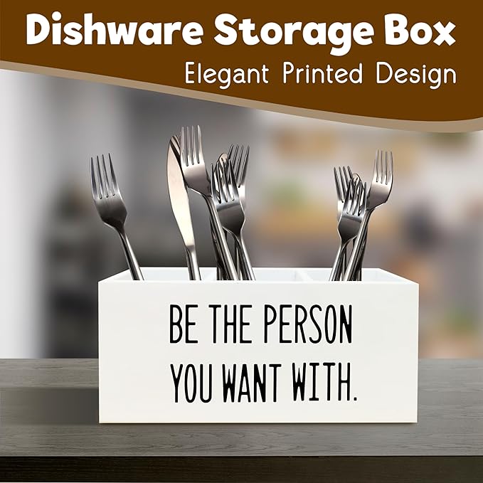 Be the Person You Want With Office Decor Pen Holder for Desk, Motivational Gifts for Human Resources signs, Motivational Wooden Pencil Holder Office Desk Accessories