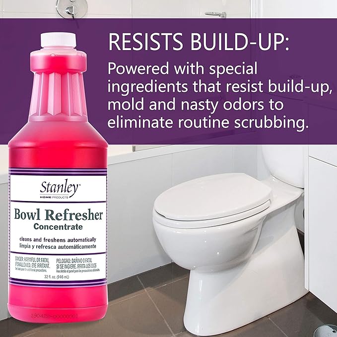 STANLEY HOME PRODUCTS Bowl Refresher Concentrate – Cleans and Freshens Toilets Automatically – 32 fl. oz. (6 Pack)