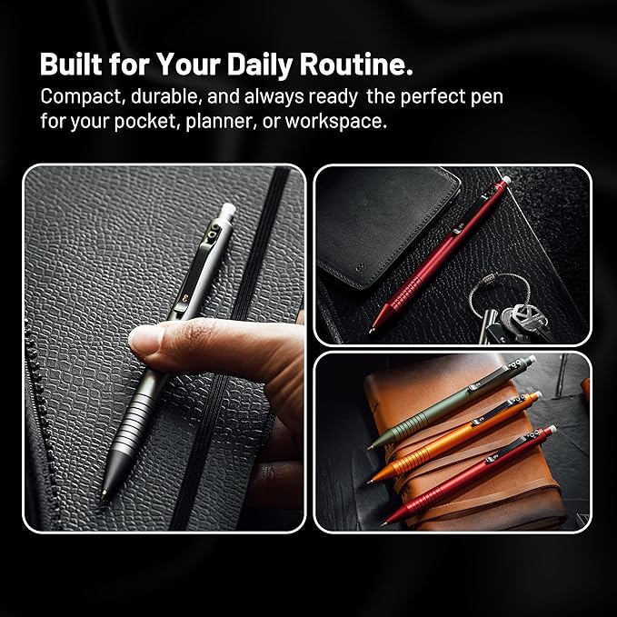 Everyman Black Grafton Mechanical Aluminum Pencil, Premium 0.5mm Lead Writing, Drawing & Sketching, ideal for Professionals, Students and Architects & EDC Pencil