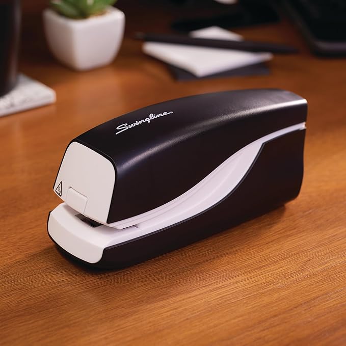Swingline Electric Stapler, 20 Sheet Capacity, Portable, Compact, Battery, Black (42132)