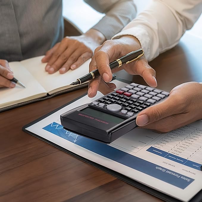 Mr. Pen Scientific 2 Line Calculator - Fraction & College Math Calculator for Students & Engineers