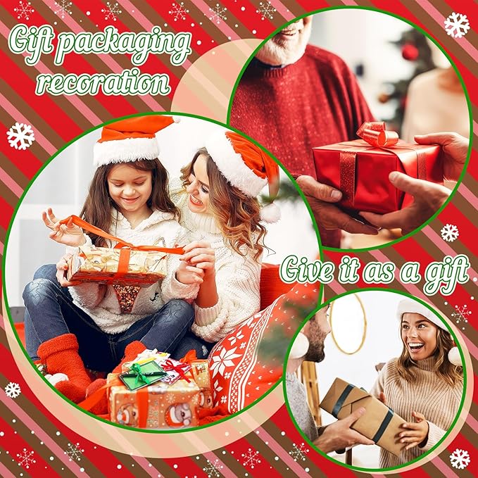 36 Pcs Christmas Sticky Notes with Pen and Ribbon Winter Theme Notepads Santa Snowman Gingerbread Christmas Self Adhesive Memo Pads for Xmas Holiday School Office Home Supplies