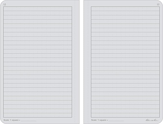 Rite in the Rain Weatherproof Hard Cover Notebook, 4.75" x 7.5", Black Cover, Universal Pattern (No. 770F)