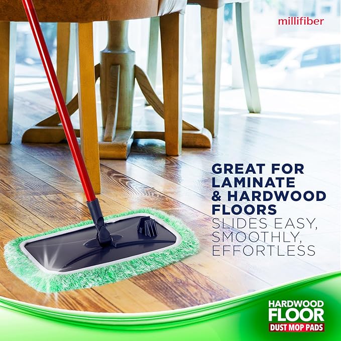 Millifiber Floor Duster Refill 15x8 Inches - Pet Heavy Duty Duster Refill Compatible with All 15x8 Mop Heads, 3-Pack (Mop is Not Included)